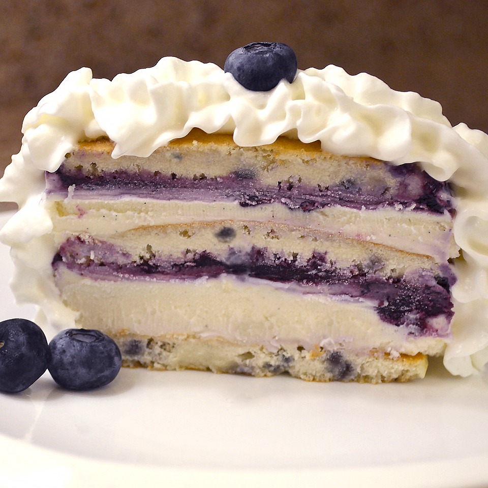 Blueberry Ice Cream Cake