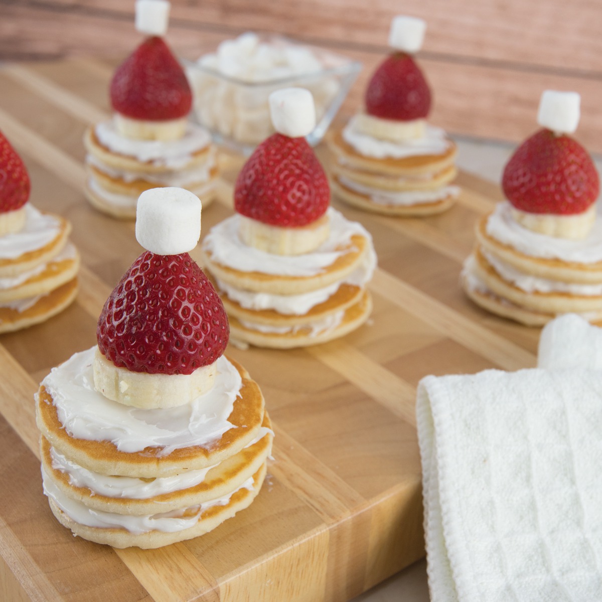 Pancake Santa Hats
