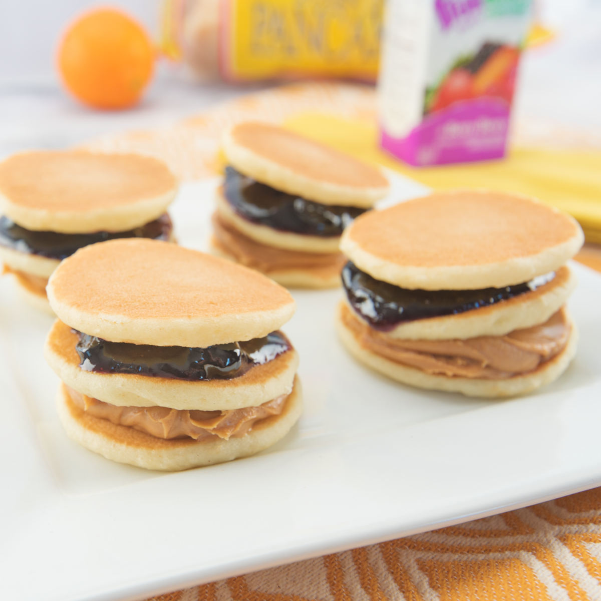 PB&J Pancake Stackers